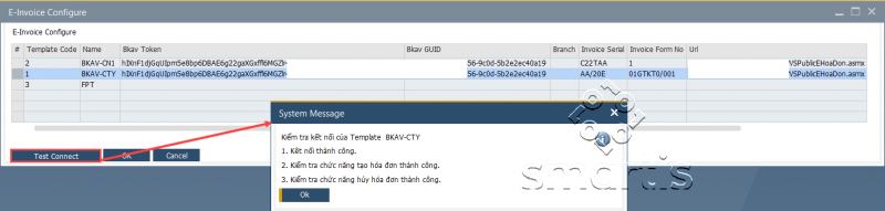Einvoice Configuration