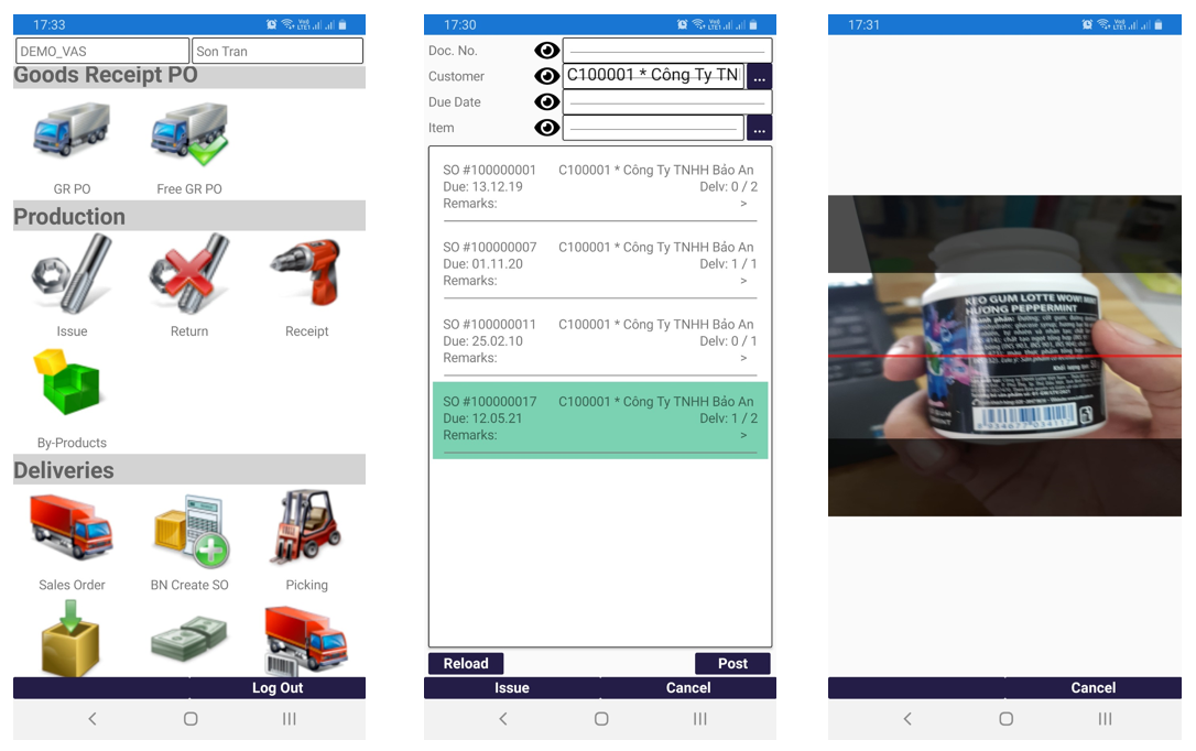 quet barcode bang thiet bi android